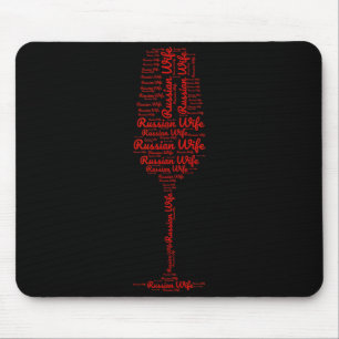 Russische Ehefrau glückliches russisches Leben Fra Mousepad