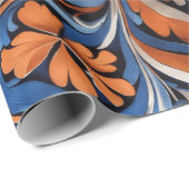 Russische Ethnologie und Vintage Ausdrucksweise Geschenkpapier (Rolleneckpunkt)