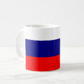 Russische Fahne - Kaffee Tasse 1 (Vorderseite Links)