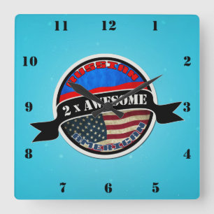 Russische fantastische quadratische Wand-Uhr des Wanduhr