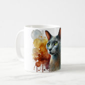 Russische Farbe Kaffeetasse (Vorderseite Links)