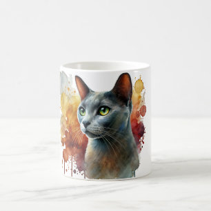 Russische Farbe Kaffeetasse