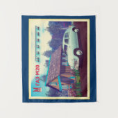 Russische Firma GAZ M-20 Auto und Dacha Wandteppich (Vorderseite)