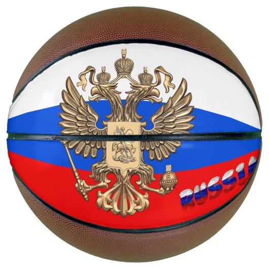 Russische Flagge Basketball (Vorderseite)