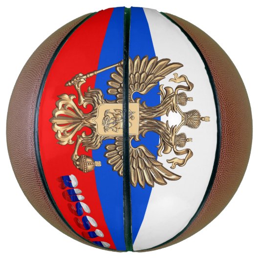 Russische Flagge Basketball (Vertikal)