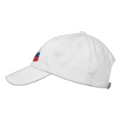 Russische Flagge Bestickte Baseballkappe (Links)