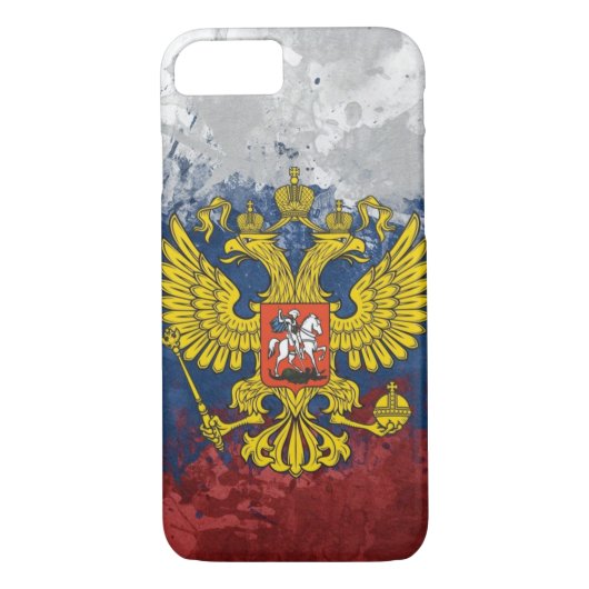Russische Flagge Case-Mate iPhone Hülle (Rückseite)