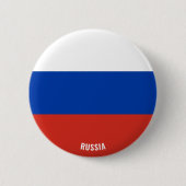 Russische Flagge Charming Patriotic Button (Vorderseite)