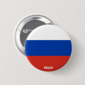 Russische Flagge Charming Patriotic Button (Vorne & Hinten)