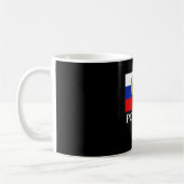 Russische Flagge Emblem Russische Föderation Kaffeetasse (Links)