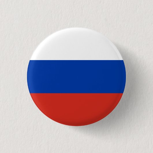 Russische Flagge, Flagge Russlands Button (Vorderseite)