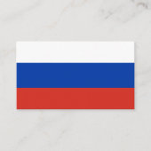 Russische Flagge, Flagge Russlands Visitenkarte (Vorderseite)