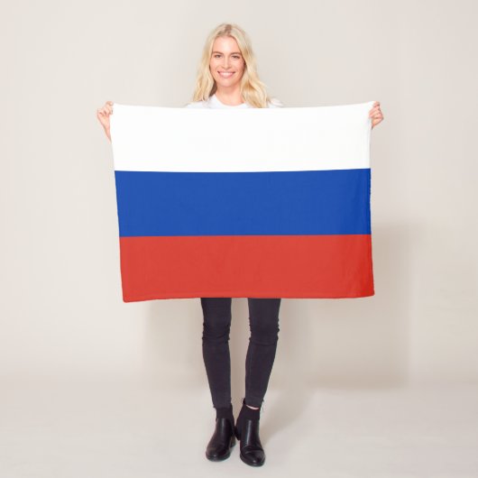 Russische Flagge Fleecedecke (Beispiel)