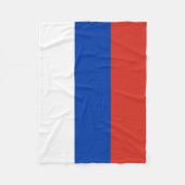 Russische Flagge Fleecedecke (Vorderseite)
