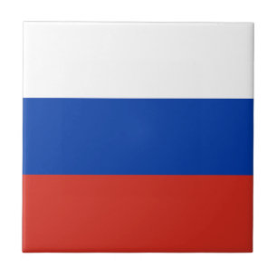 Russische Flagge Fliese