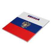 Russische Flagge Fliese (Seite)
