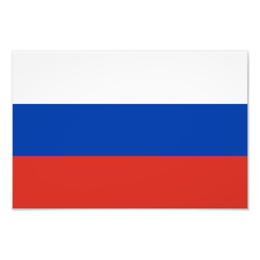 Russische Flagge Fotodruck (Vorne)