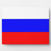 Russische Flagge Fotoplatte (Vorderseite)