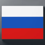 Russische Flagge Fotoplatte<br><div class="desc">Russische Flagge. Große Flagge der Russischen Föderation</div>