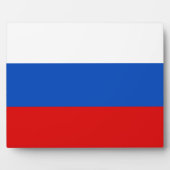 Russische Flagge Fotoplatte (Vorderseite)