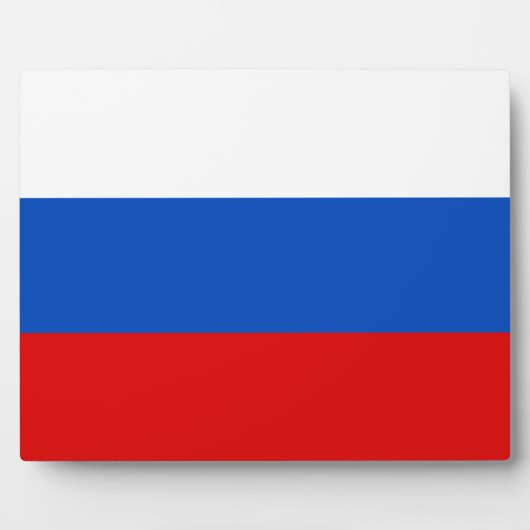 Russische Flagge Fotoplatte (Vorderseite)
