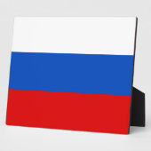 Russische Flagge Fotoplatte (Seite)