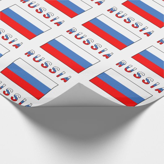 Russische Flagge Geschenkpapier (Ecke)