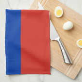 Russische Flagge Geschirrtuch (Viertel Falte)