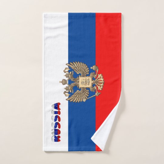 Russische Flagge Handtuch Zazzle De