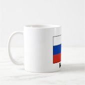 Russische Flagge Kaffeetasse (Links)