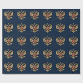 Russische Flagge Kaiseradler Russisch-Orthodox Geschenkpapier (Flach)