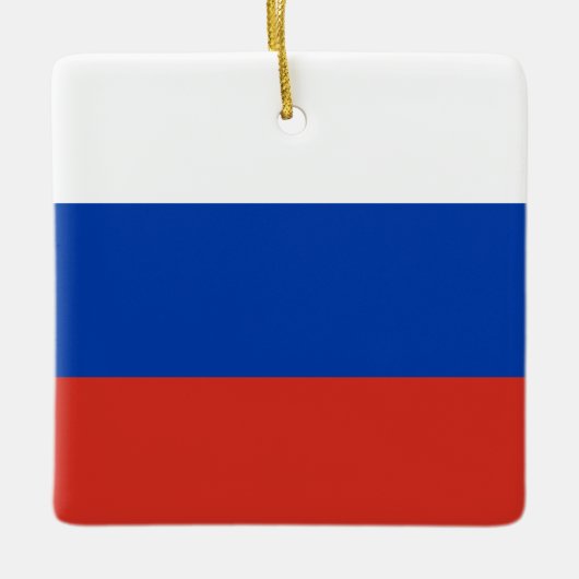 Russische Flagge Keramikornament (Vorderseite)