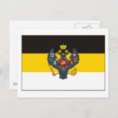 Russische Flagge (Licht) Postkarte (Vorne/Hinten)