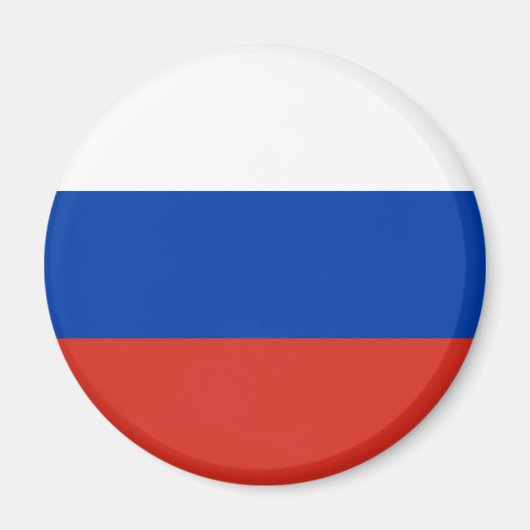 Russische Flagge Magnet (Vorne)