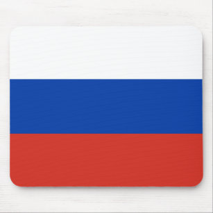 Russische Flagge Mousepad