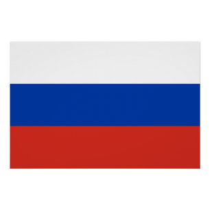 Russische Flagge Poster