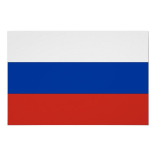 Russische Flagge Poster (Vorderseite)