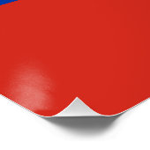 Russische Flagge Poster (Ecke)