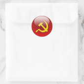 Russische Flagge Runder Aufkleber (Tasche)