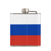 Russische Flagge / Russische Mode / Sportfans  Flachmann (Rückseite)