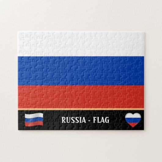 Russische Flagge / Russisches Land / Russland Puzzle (Horizontal)
