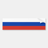 Russische Flagge (Russland) Autoaufkleber (Vorne)