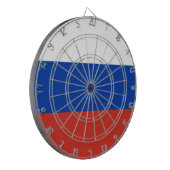 Russische Flagge (Russland) Dartscheibe (Vorderseite Links)