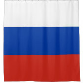Russische Flagge (Russland) Duschvorhang (Vorderseite)