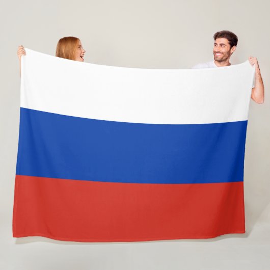 Russische Flagge (Russland) Fleecedecke (Beispiel)