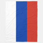 Russische Flagge (Russland) Fleecedecke (Vorderseite)