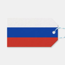 Russische Flagge (Russland) Geschenketiketten Geschenkanhänger