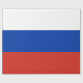 Russische Flagge (Russland) Geschenkpapier (Flach)