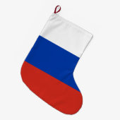 Russische Flagge (Russland) Großer Weihnachtsstrumpf (Vorderansicht (hängend))