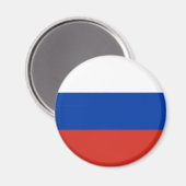 Russische Flagge (Russland) Magnet (Vorderseite/Rückseite)